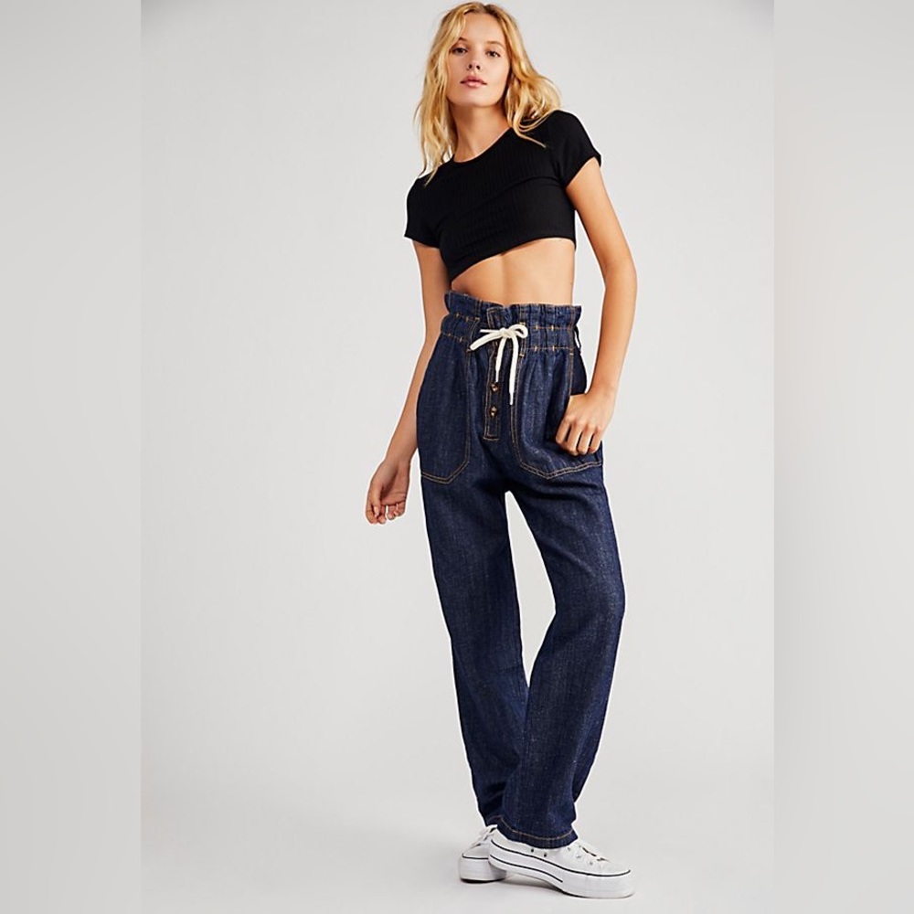 🎯L.F. Markey Quinn Trousers Pants Indigo Size 25 Waist 28”
